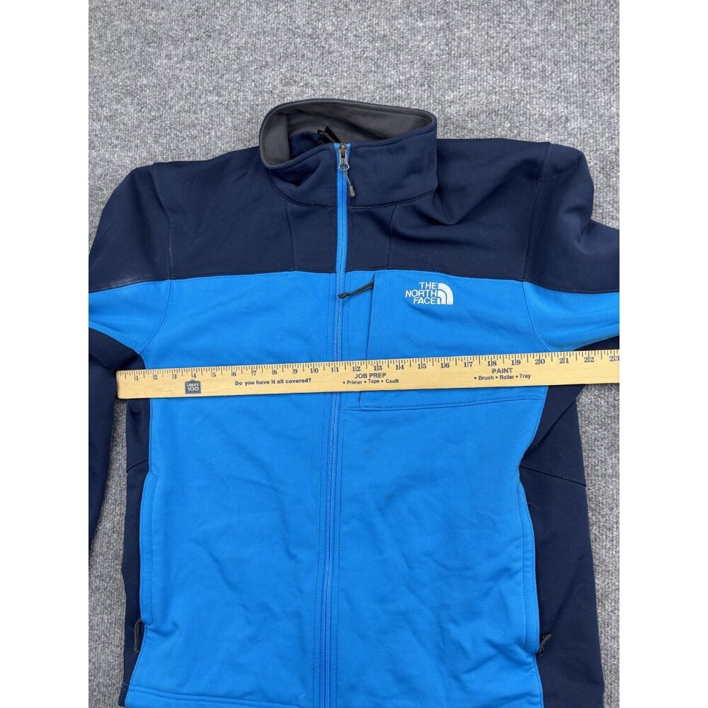 The North Face Jacket Mens Large Blue Navy Full Zip Fleece Colorblock Pockets - Picture 5 of 10